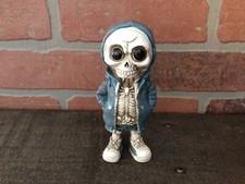 5" Steampunk Acrylic Resin Skeleton Kid in Sneakers/ Hoodie Makes a Great Gift!