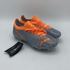 PUMA ULTRA 2.4 FG AG SOCCER CLEATS SHOES DIAMOND SILVER 106698-01 MENS SIZE 5.5