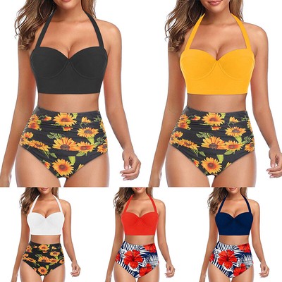 plus size sunflower bathing suit
