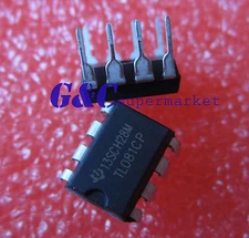 50Pcs TL081 TL081CP TI IC JFET Input Operational Amplifiers DIP-8 NEW