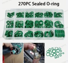 Green 270pcs Seal O-Ring Set Car Air Conditioning Rubber Washer Assortment Kit