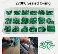 Green 270pcs Seal O-Ring Set Car Air Conditioning Rubber Washer Assortment Kit