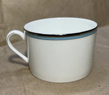Lenox Kate Spade Library Lane Aqua Flat Cup ~new~