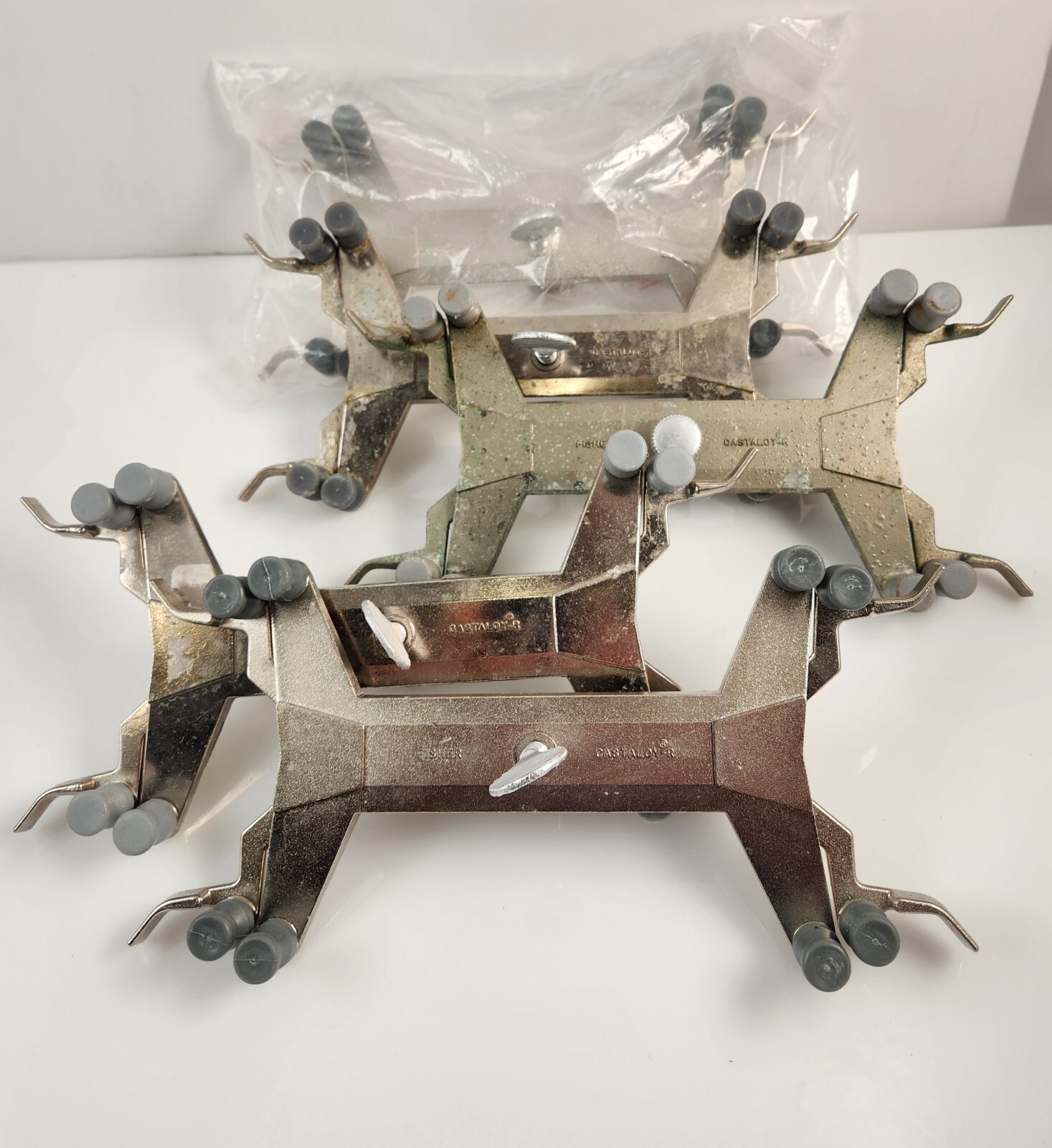 Fisher Castaloy Double Buret Holder 33614 Set of 2 for sale online eBay