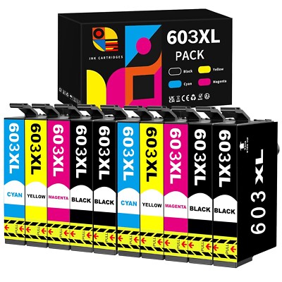 10x Patronen für Epson 603 603XL XP 2100 3100 4100 WF-2810 WF-2830 WF-2835 2850