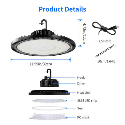 20 Pack 300W UFO Led High Bay Light Factory Warehouse Commercial Led Shop Lights