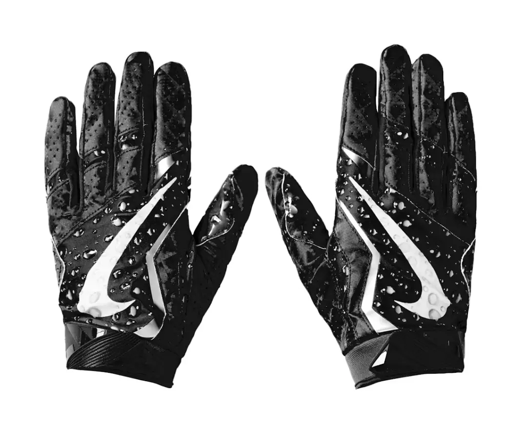 Gants de football Supreme Nike Vapor Jet 4.0 noirs