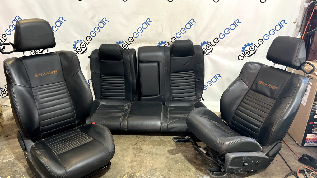 14 Dodge Challenger SHAKER Front Left Right Rear Leather Seats
