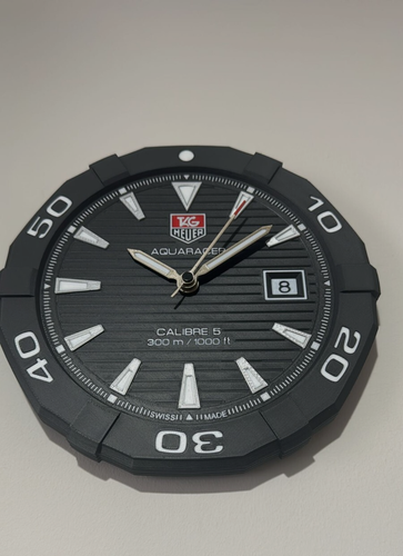 TAG Heuer Aquaracer Calibre 5–inspired 3D printed wall clock - Picture 4 of 5