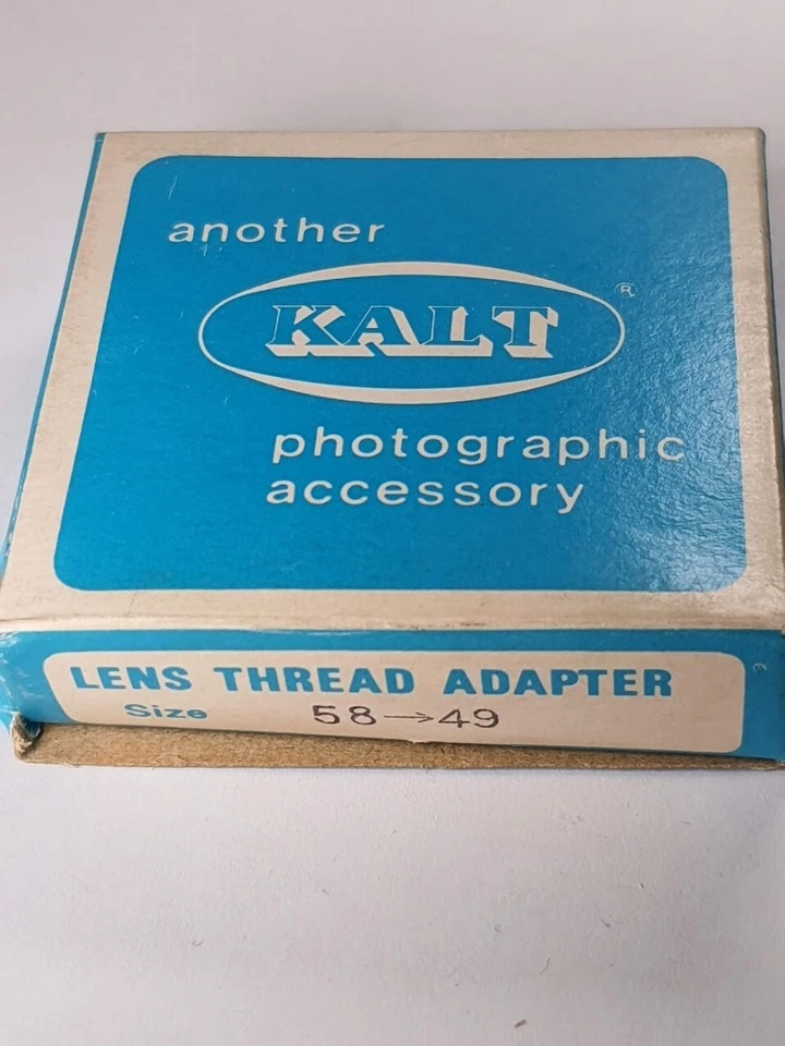 58-49mm Step-Down Lens Filter Converter Adapter Ring 58mm-49mm Metal E58 to E49 - Image 4 of 4