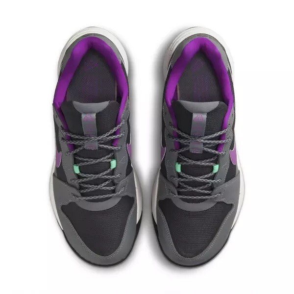 New Mens Size 12 Grey Purple Nike ACG Lowcate Running Shoes DX2256 002 Size 12 - Nike ACG Lowcate Smoke Gray Vivid Purple DX2256  main image 4