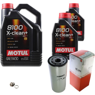 MAHLE Ölfilter 7 L Motul 5W-30 8100 X-clean+ für Subaru Impreza 2.5 AWD
