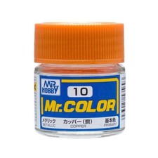 Mr. Hobby C10 Mr. Color Metallic Copper Lacquer Paint 10ml - US Fast Ship