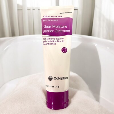 Coloplast Critic-Aid Clear Moisture Barrier Ointment Skin Protectant 2.5oz 4/25