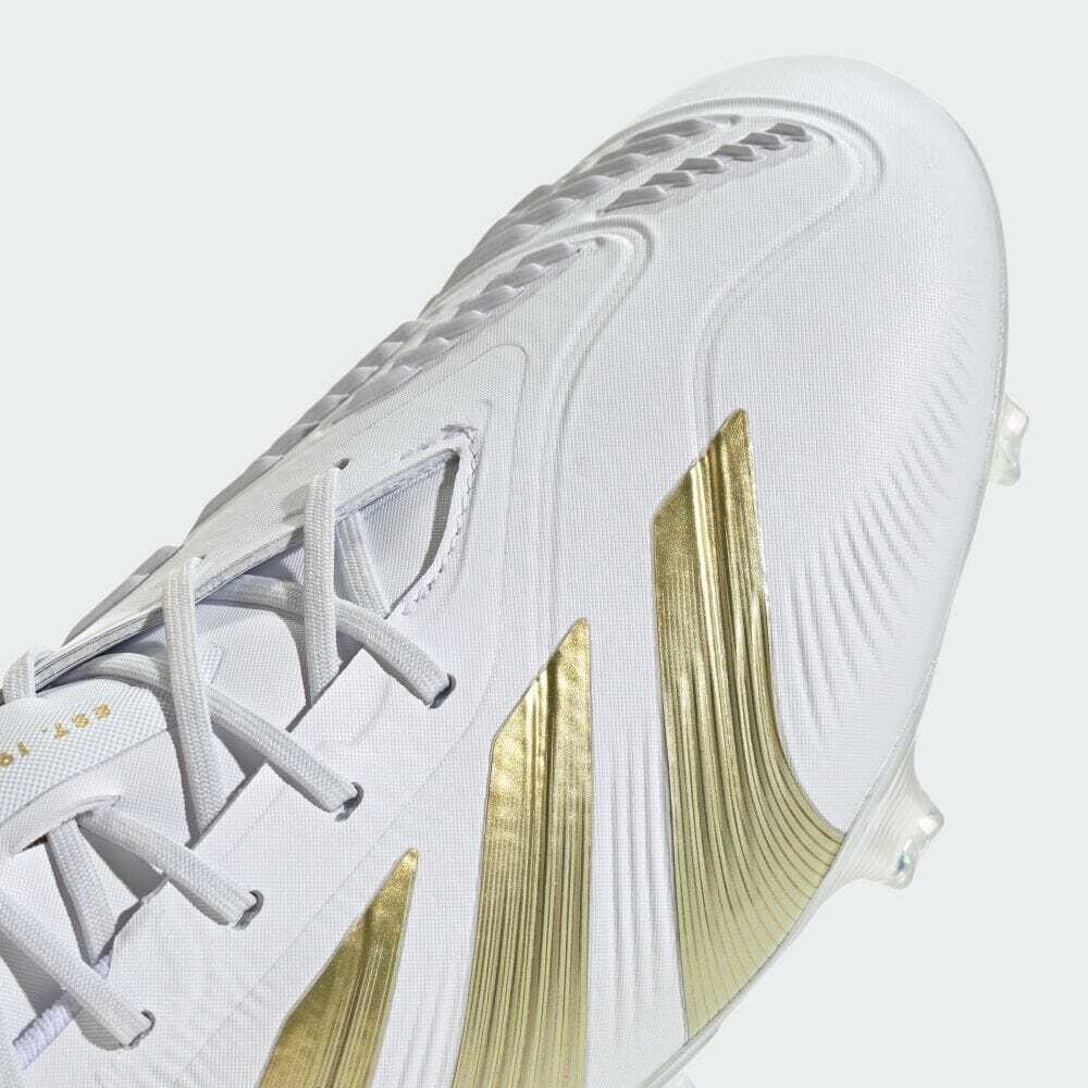 adidas Predator Eliteホワイト/ブラック/ゴールド adidas Men's Predator Elite Foldover Tongue FG White/Black