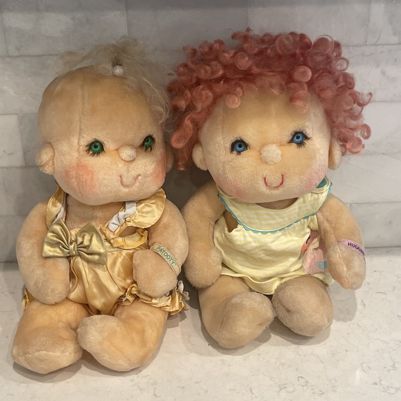 Hugga Bunch Huggins Plush Lot - Rare Vintage Dolls Hugga Bunch & Patooty