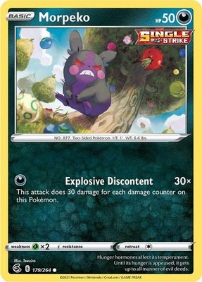 Morpeko (179) SWSH08 179/264 Pokémon SWSH08: Fusion Strike Common EN NM
