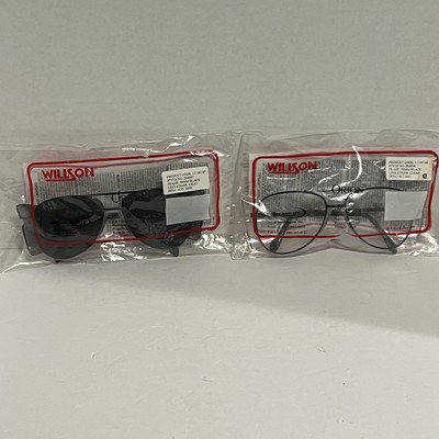 Vintage Orion WILLSON Safety Glasses Aviator Sunglasses w Side Shields Lot Of 2