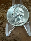 1964  Washington Quarter 90% Silver AU/BU US Coin # WX77