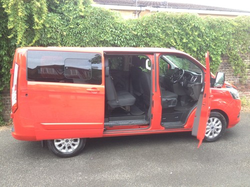 2022 FORD TRANSIT CUSTOM 300 LIMITED SPORT ECOBLUE DOUBLE CAB CREW VAN -NO VAT - Picture 9 of 19