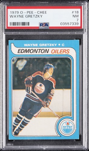 1979 O-PEE-CHEE #18 WAYNE GRETZKY ROOKIE RC PSA 7
