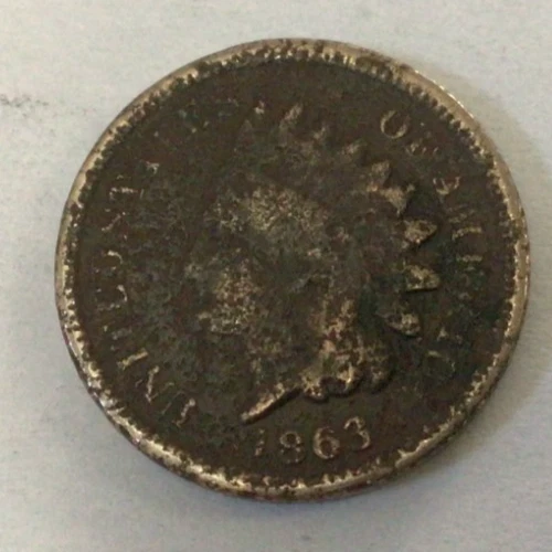 1863 Indian Head Penny; GOOD condition #270