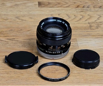 Canon FD 50mm F/1.4 S.S.c. Objektiv Canon Lens mit Caps Aus Japan