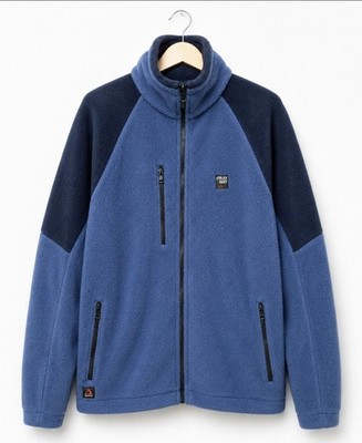 Sprayway Polartec Fleece Herren XL Eclipse Blue Zip Outdoor Wandern Camping Angeln