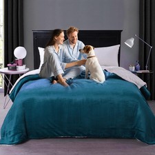 Waterproof Queen Size Blankets for Bed Absorbent 60''x80'', Water Proof and S...