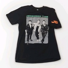 Jonas Brothers Remember This Tour 2021 Graphic T-shirt Adult sz M Black Music R2