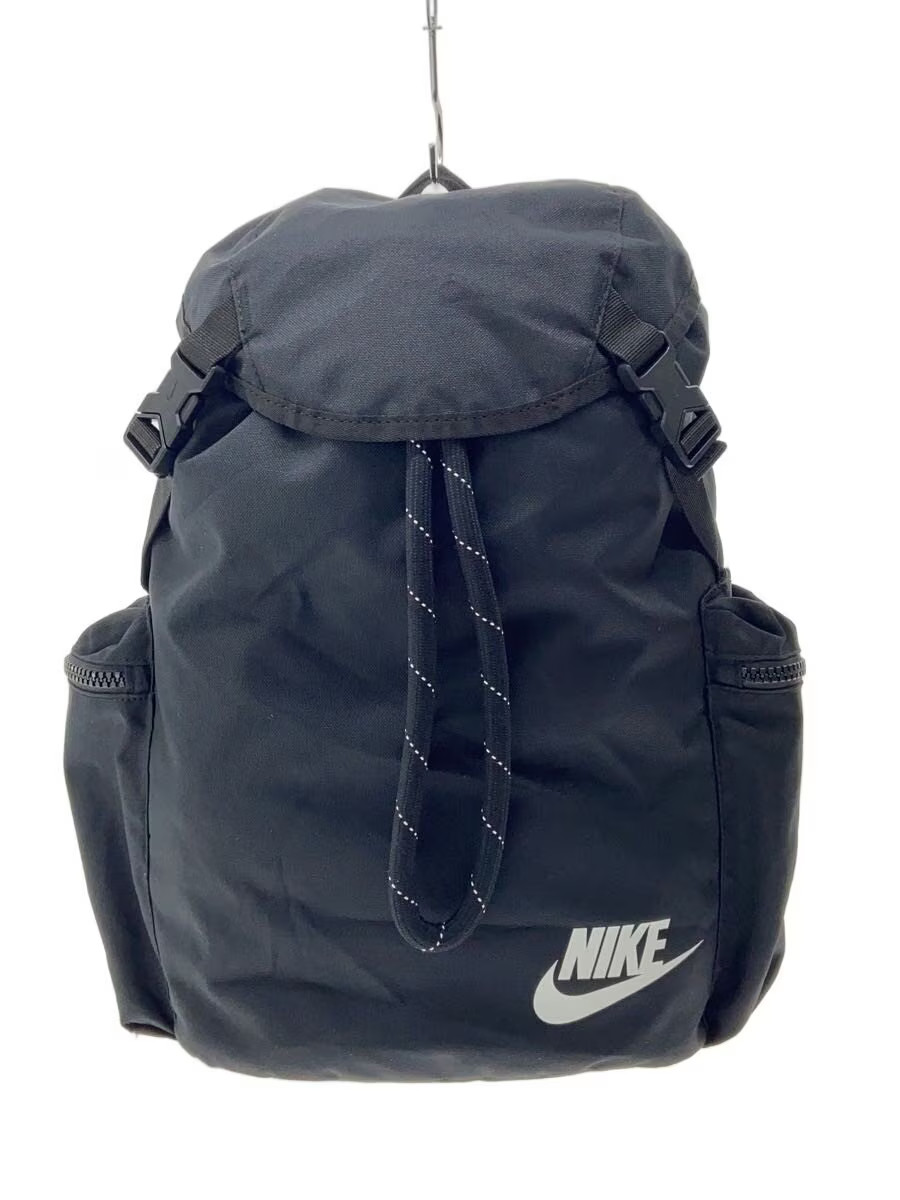 NIKE Heritage Daypack Backpack, Polyester, Black,… - image 1