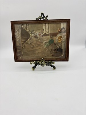 Vintage Edgar Degas La Repetition Framed Print Impressionist Ballet Dancers