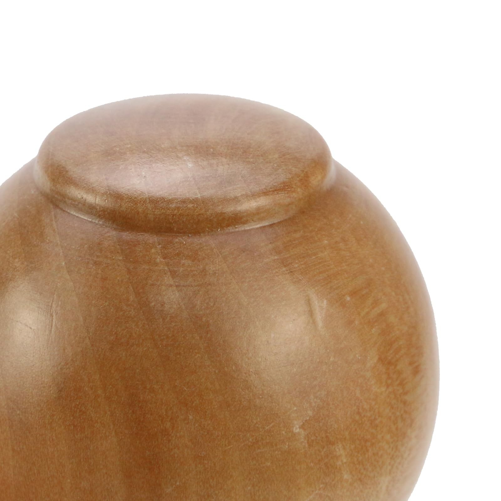 T Tulead Wood Curtain Rod Finial Screw on Curtain Rod End Caps Pack of 2 (Woo...