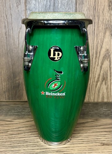Heineken En Vivo Latin Percussion LP Conga Drum 11 Inches Tall Green RARE!