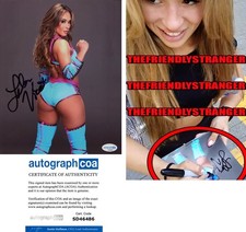 Lola Vice signed "NXT" 8x10 Photo EXACT PROOF i WWE Hot SEXY Autograph ACOA COA