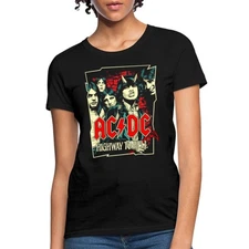 AC/DC Logo And Band Highway To Hell Album Women's T-Shirt