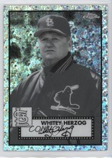 2021 Topps Chrome Platinum Anniversary Whitey Herzog #641 HOF 1ac4