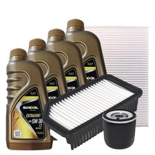 Kit Tagliando Kia Venga 1.4 Benzina LPG CVVT 3 Filtri 4 L Olio 5W30 Siroil