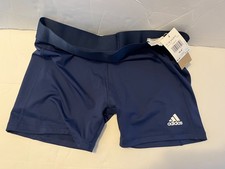 Adidas 4" Spandex Shorts Women's Size XL Track/Soccer/Volleyball Navy NWT