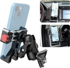 Upgraded Vent Aluminum Phone Ford F-150 Mount 2015-2020 , Black