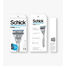 Schick, Hydro Dry Skin Mens 5-Blade Razor Han...