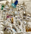 Lot of 43 Vintage Crystal Glass Stoppers for Decanters Perfume Bottles Corks