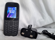 Nokia 105 TA-1203 4th Edition Black Unlocked Slightly Used Easy To Use Dual Sim.