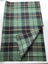 Wallace Hunting Muted tartan 100% Wool fabric Medium Weight 81cm X 62.5cm