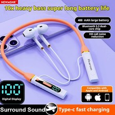 40H Play Time Bluetooth Earphones LED HiFi Sound Earbuds Wireless Headphones