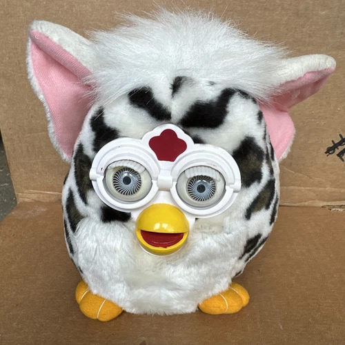 Vintage 1999 Nanco Large Snow Leopard Plush Toy Furby XL