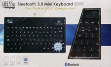 Adesso Bluetooth 3.0 Mini Keyboard 2000 For iPad WKB-2000BA New