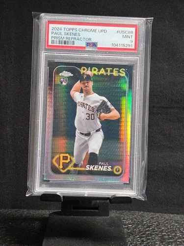 2024 Topps Chrome Update Series - Paul Skenes #USC88 Prism Refractor (RC) PSA 9