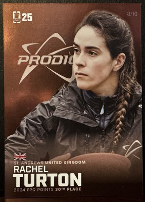 DGPT 2025 Rachel Turton Bronze Disc Golf Trading Card Serial #8/10