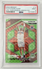 2024-25 Panini Mosaic - Epic Performers Alexandre Sarr #12 Fluorescent Green /10